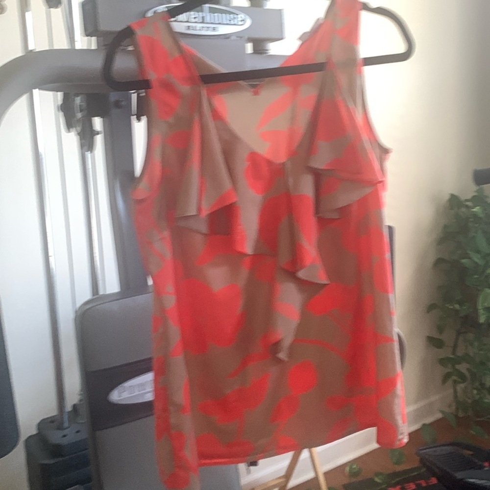 Printed Orange Loft Medium Top
